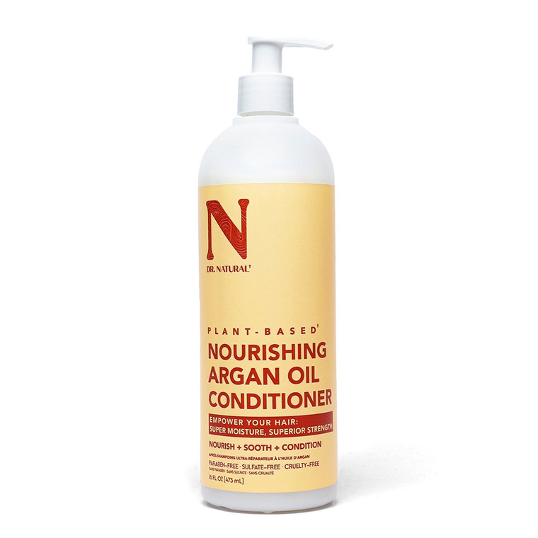 Dr Natural Nourishing Argan Oil Conditioner Strengthen and Protect Hair Leaving Shinier and Silkier Sulfate and Paraben Free 16Oz (473ml)