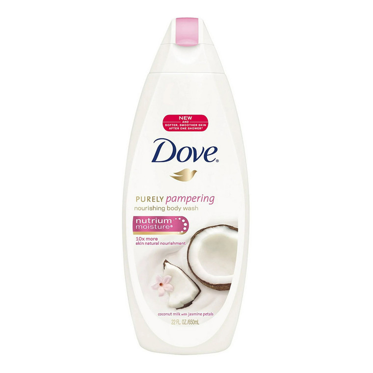 Dove Purely Pampering Body Wash, Coconut Milk and Jasmine Petals, 22 Oz