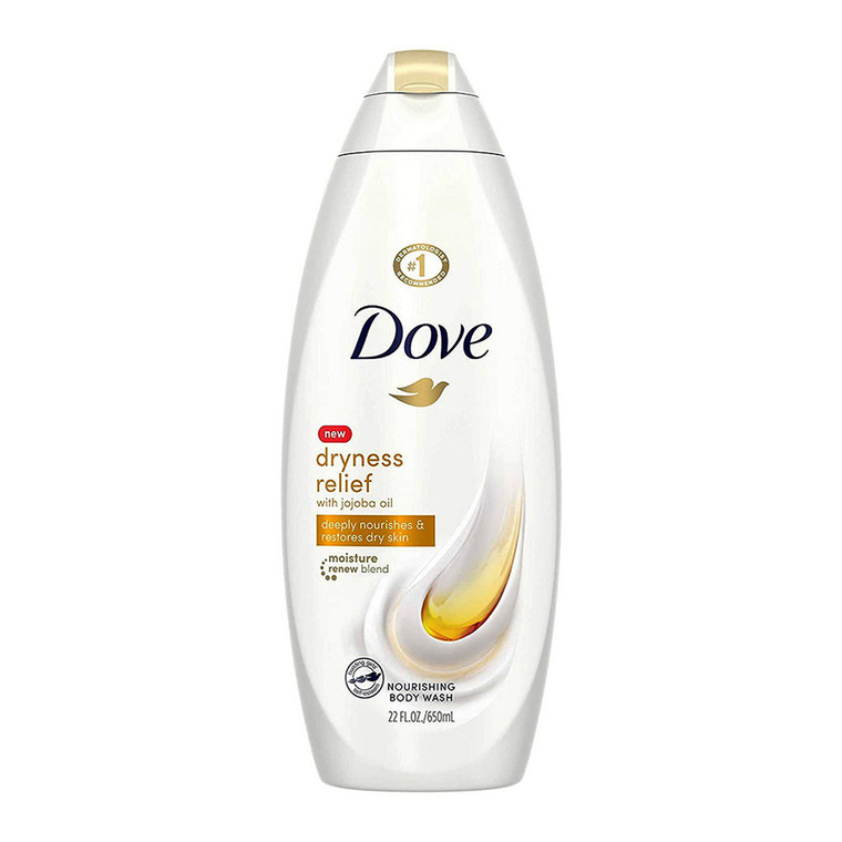 Dove Dryness Relief Nourishing Body Wash with Jojoba Oil, 22 Oz