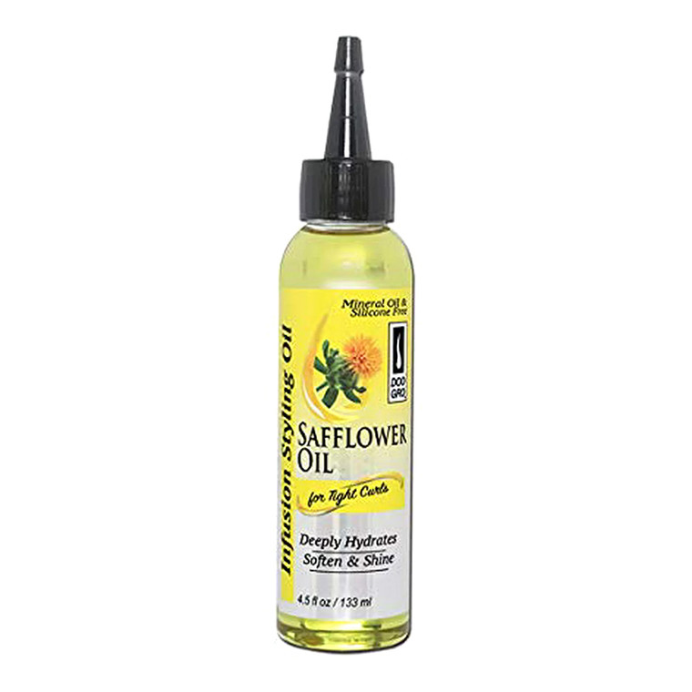 Doo Gro Infusion Styling Safflower Oil for Tight Curls, 4.5 Oz
