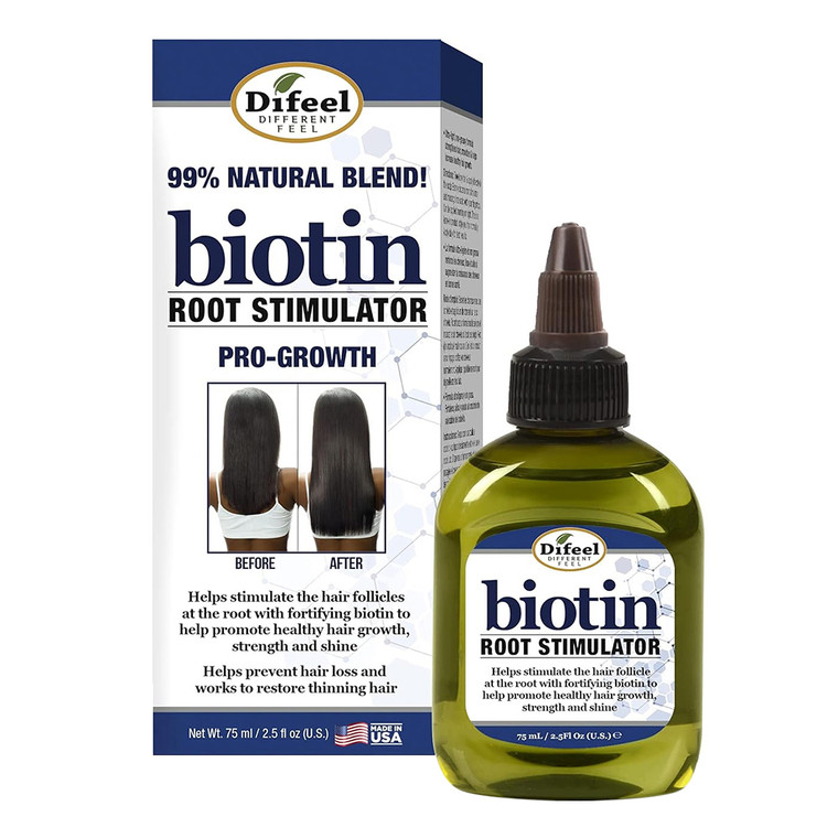 Difeel Biotin Root Stimulator Pro Growth for Healthy Hair Growth, 2.5 Oz