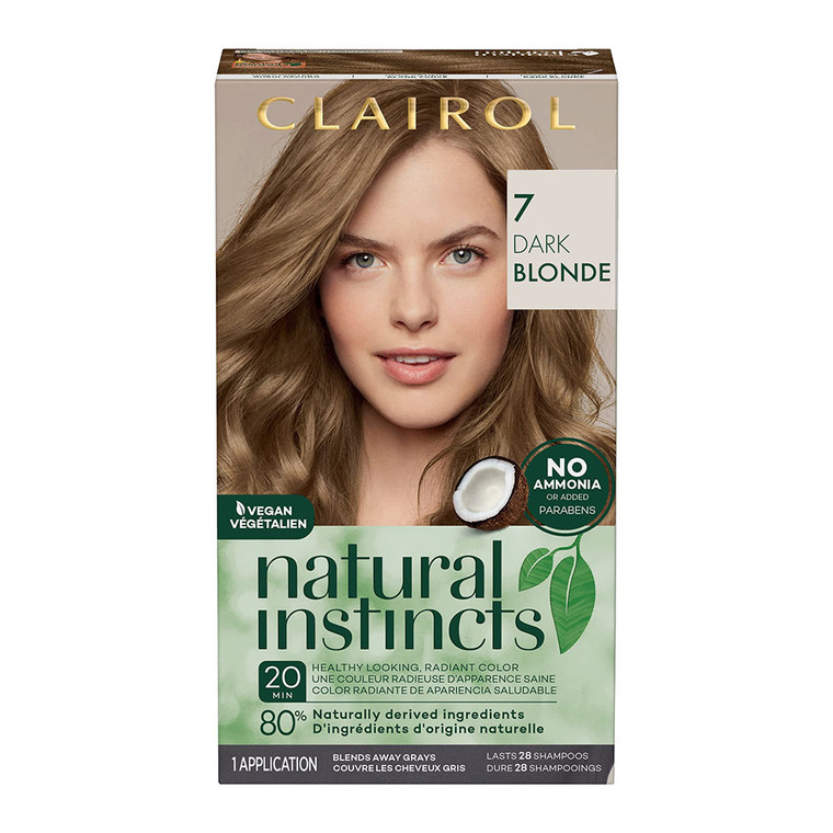 Clairol Natural Instincts Hair Color, 7 Dark Blonde, 1 Ea