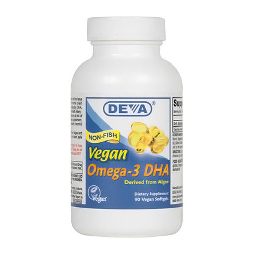 Deva Nutrition Non-Fish Vegan Omega-3 Dha Vsoftgels - 90 Ea