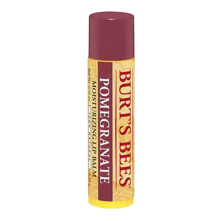 Burts Bees Moisturizing Lip Balm Pomegranate with Antioxidant Rich 0.15Oz (4.25g)