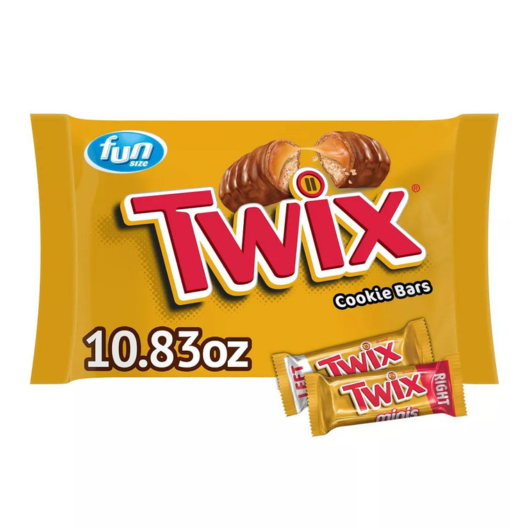Twix Fun Size Caramel Chocolate Cookie Bars, 10.83 Oz