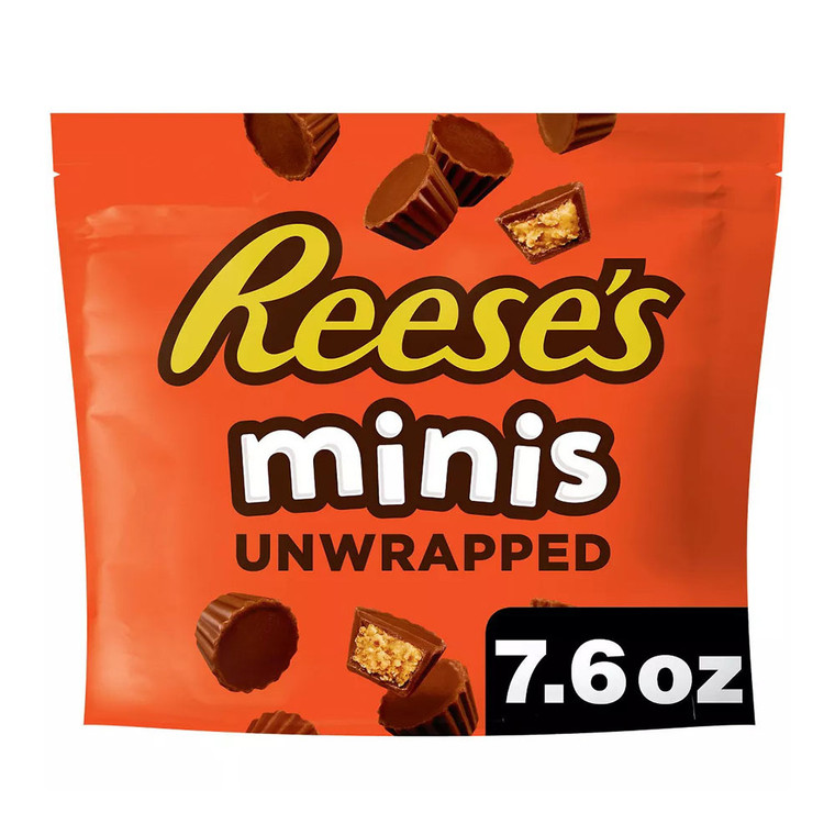 Hersheys Reeses Minis Peanut Butter Cups, 7.6 Oz