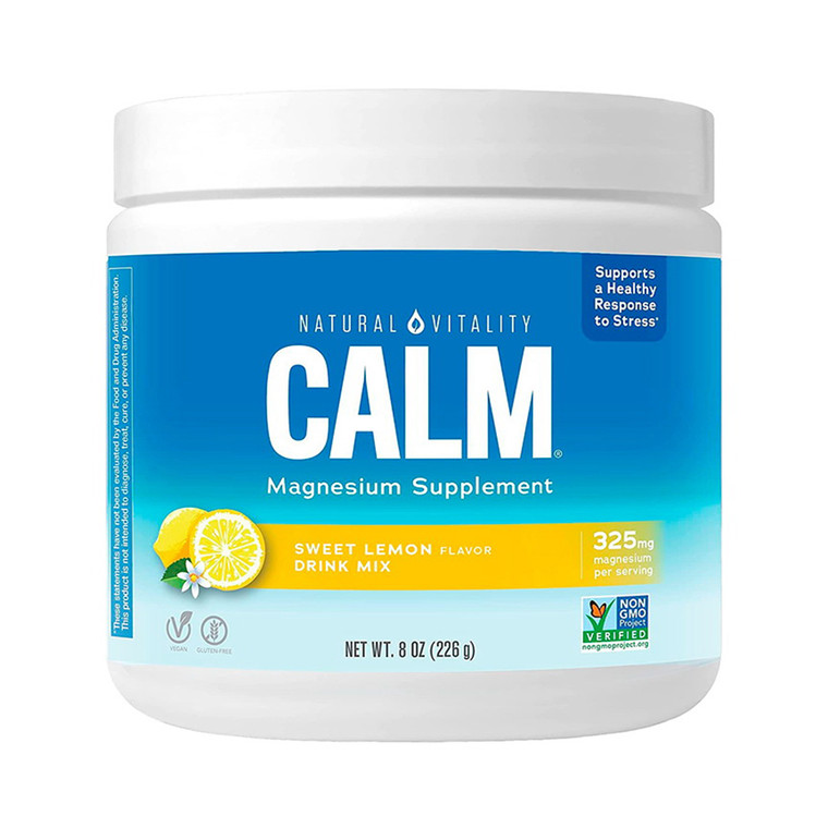 Natural Vitality Calm Anti Stress Drink Mix, Sweet Lemon, 8 Oz