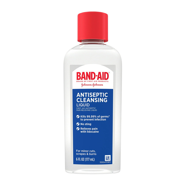 Band Aid Brand Antiseptic Cleansing Liquid, 6 Oz