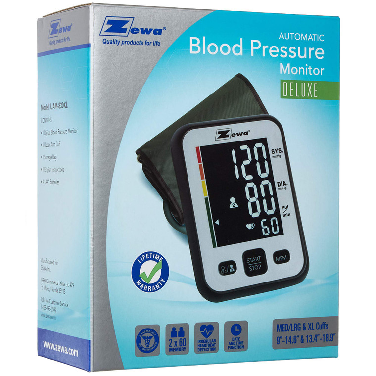 Zewa Automatic Blood Pressure Monitor Uam 830 Extra Large Cuff, 1 Ea