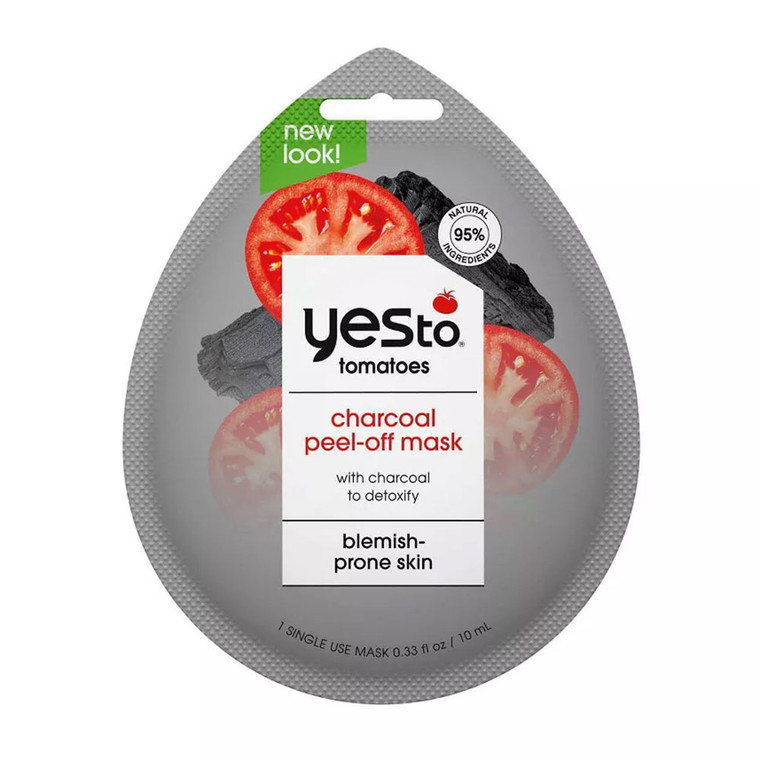 Yes To Tomatoes Detoxifying Charcoal Peel Off Face Mask, 0.33 Oz