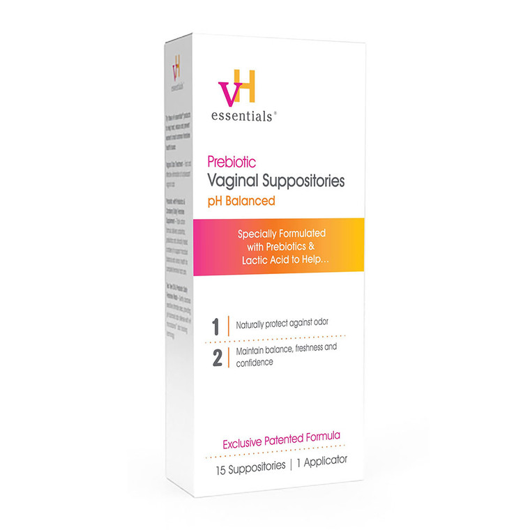 Vh Essentials Prebiotic Vaginal Suppositories, 15 Ea