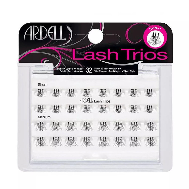 Ardell Eyelash Individual Lash Trios Black, 32 Ea