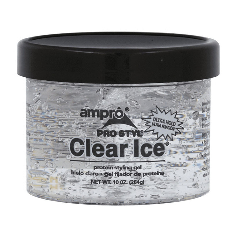 Ampro Clear Ice Ultra Hold Protein Styling Gel, 10 Oz