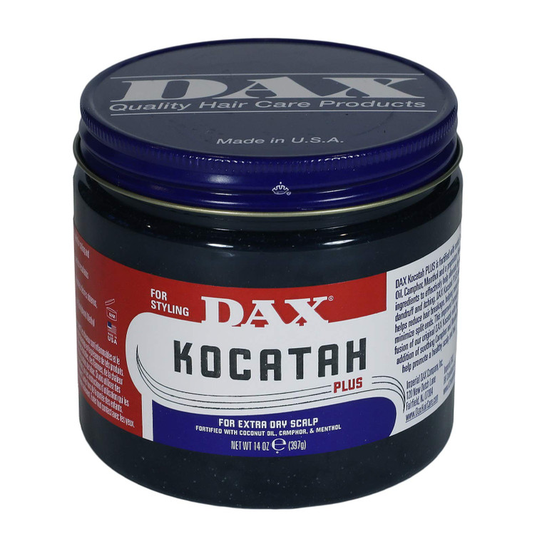 Dax Kocatah Plus with Coconut Oil, Camphor and Menthol for Dry Scalp Relief, 14 Oz