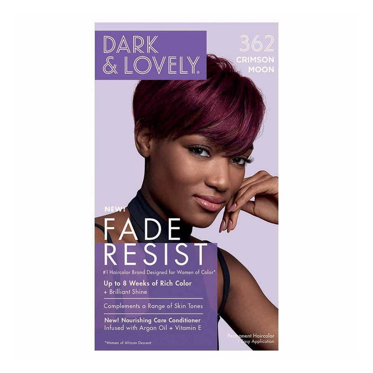 Dark and Lovely Fade Resist Rich Conditioning Hair Color, 362 Crimson Moon, 1 Ea