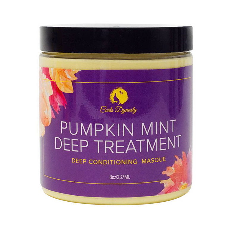 Curl Dynasty Pumpkin Mint Deep Treatment Deep Conditioning Masque, 8 Oz