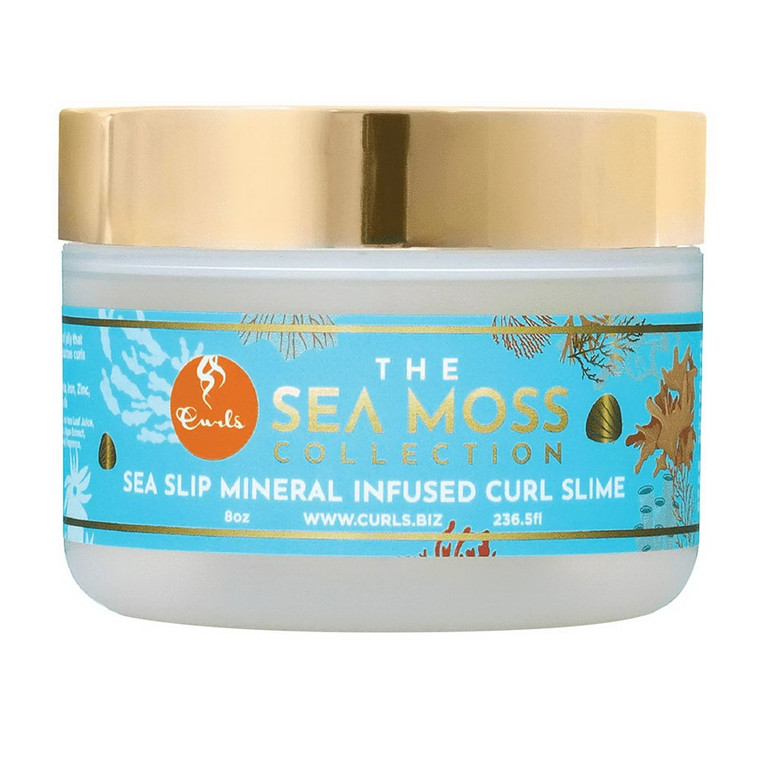 Curls The Sea Moss Collection Sea Slip Mineral Infused Curl Slime Gel, 8 Oz