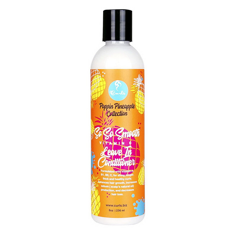 Curls Poppin Pineapple So So Smooth Vitamin C Leave In Conditioner, 8 Oz