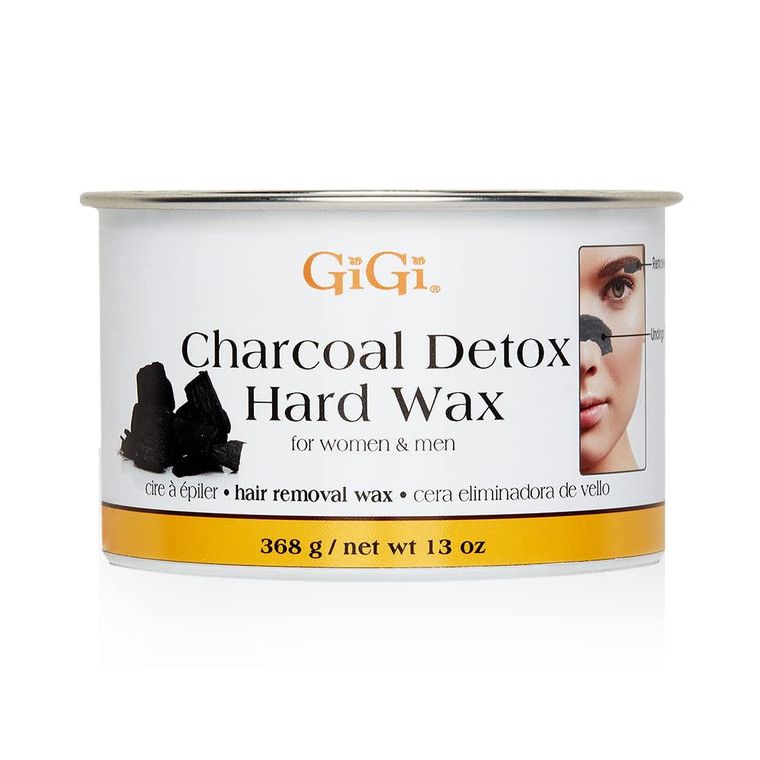 Clubman GiGi Charcoal Detox Hard Wax, Hair Removal Wax, 13 Oz