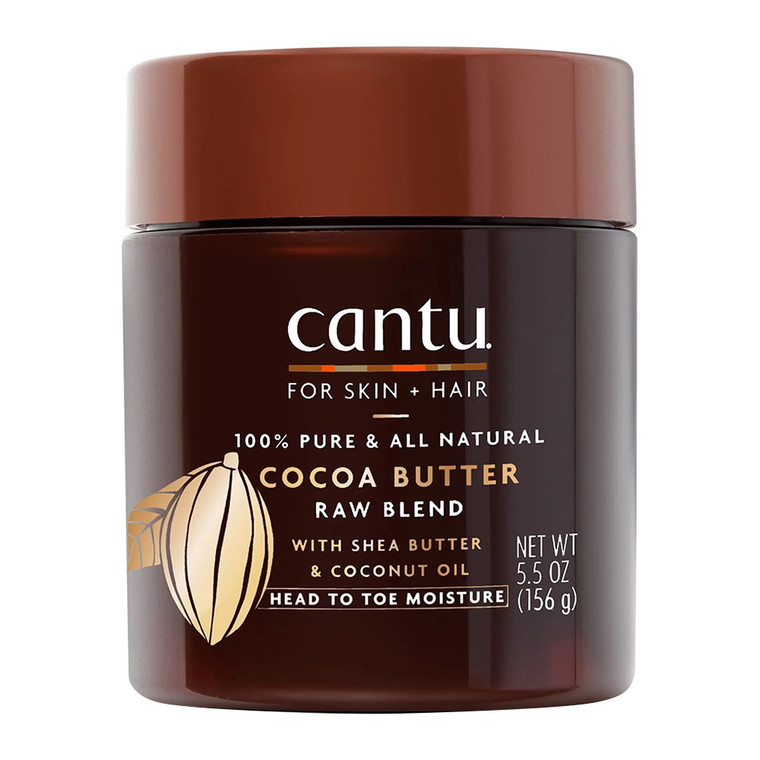 Cantu Natural Skin and Hair Cocoa Butter Raw Blend with Shea Butter and Coconut Oil, 5.5 Oz