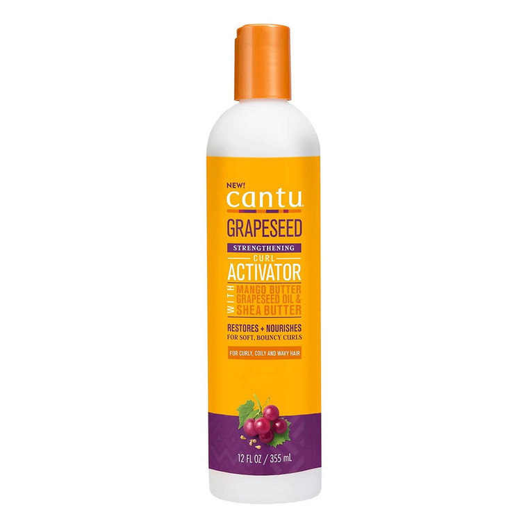 Cantu Grapeseed Strengthening Curl Activator with Shea and Mango Butter, 12 Oz