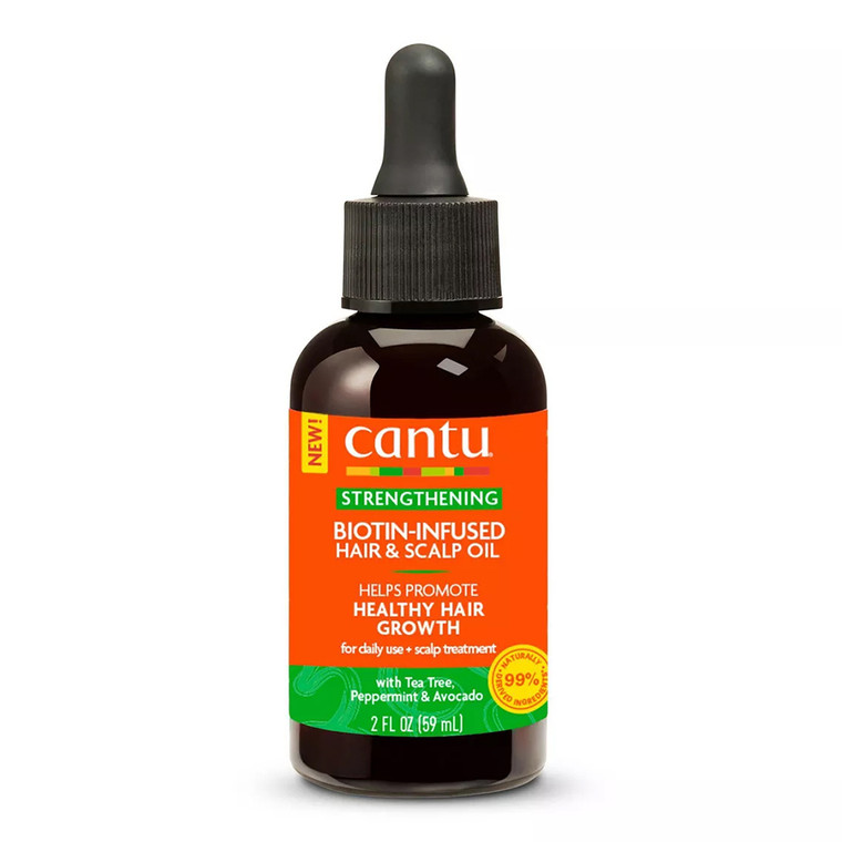 Cantu Biotin Infused Hair and Scalp Oil for Healthy Hair Growth 2Oz (59ml)