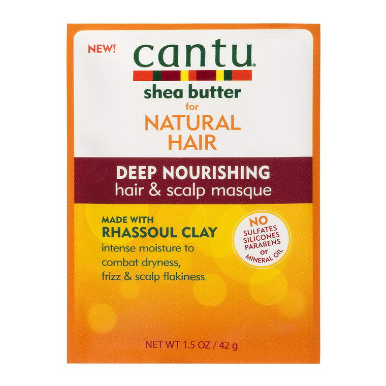 Cantu Shea Butter Deep Nourishing Hair and Scalp Masque with Rhassoul Clay, 6 Pack