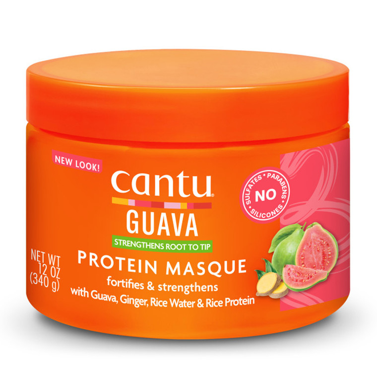 Cantu Protein Hair Masque with Guava Ginger Rice Water and Rice Protein 12Oz (340g)
