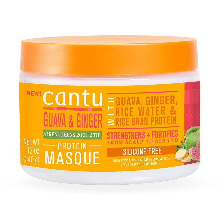 Cantu Protein Hair Masque with Guava, Ginger and Rice Water, 12 Oz