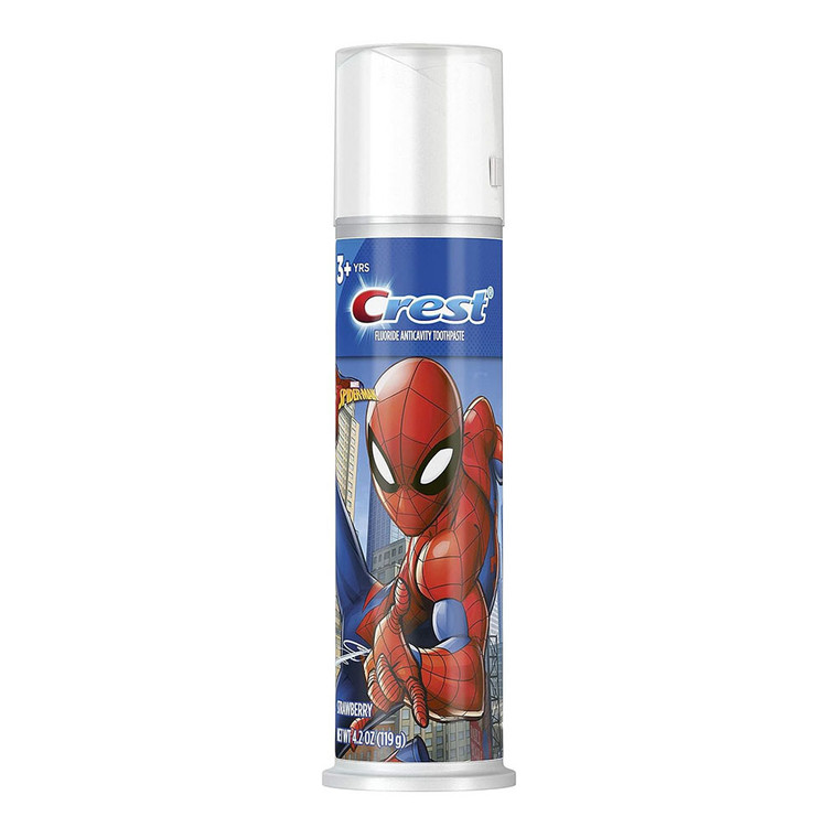 Crest Fluoride Anticavity Toothpaste Spider Man, Bubblegum, 4.2 Oz