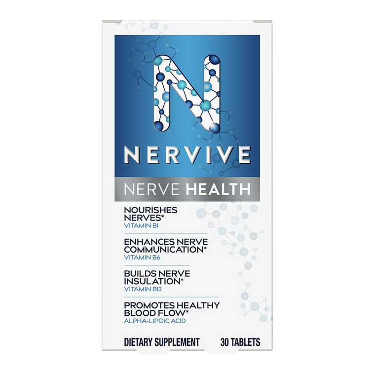 Nervive Nerve Nourishes Nerves Vitamin B Tablets, 30 Ea