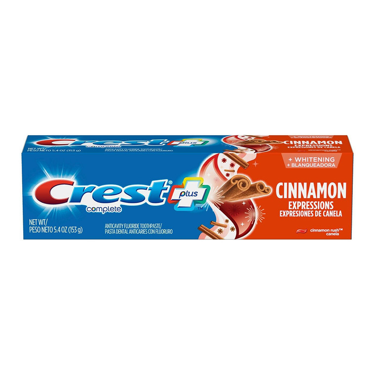 Crest Plus Complete And Whitening Cinnamon Toothpast, 5.4 Oz