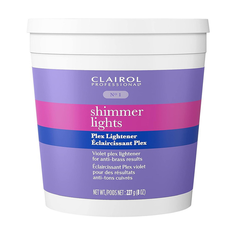 Clairol Professional Shimmer Lights Violet Plex Lightener 8Oz (227g)