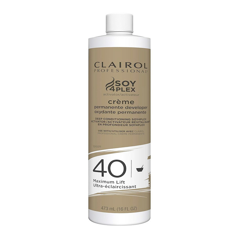 Clairol Professional Soy 4 Plex Cr?¿me Permanent Developer 40 Volume Maximum Lift, 16 Oz