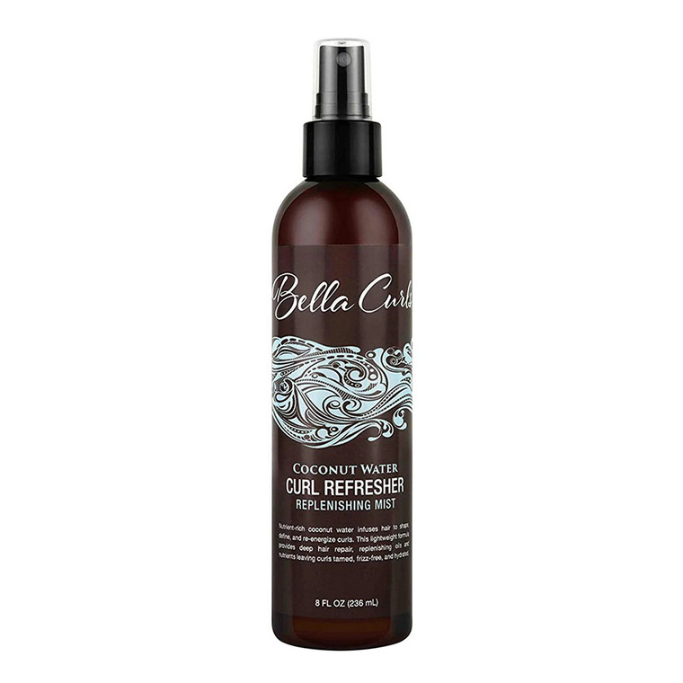 Bella Curls Coconut Water Curl Refresher Replenishing Mist, 8 Oz