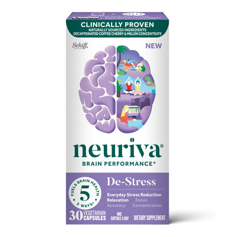 Neuriva Brain Performance De Stress Vegetarian Capsules, 30 Ea