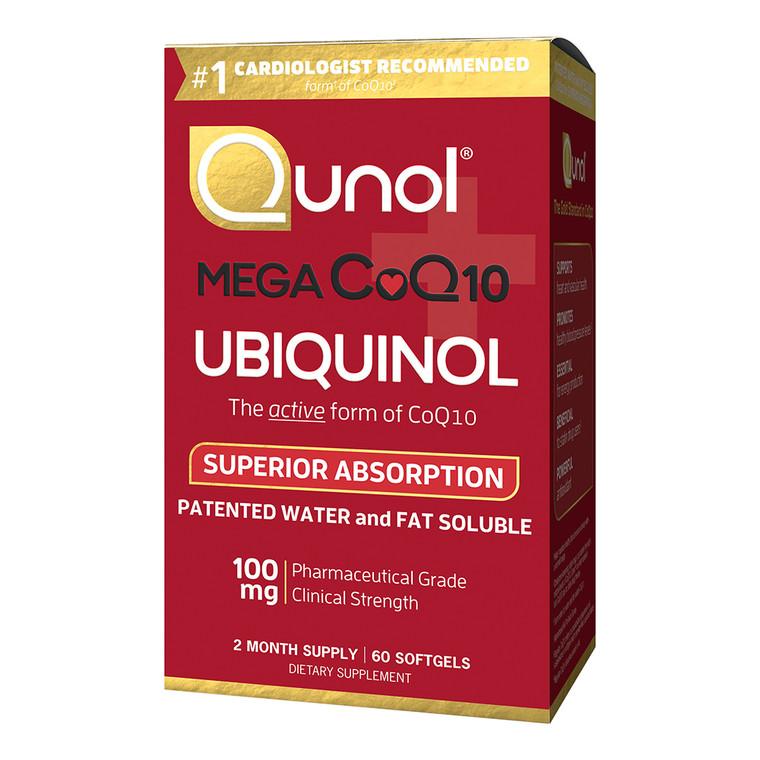 Qunol Mega Ubiquinol CoQ10 Softgels, 60 Ea