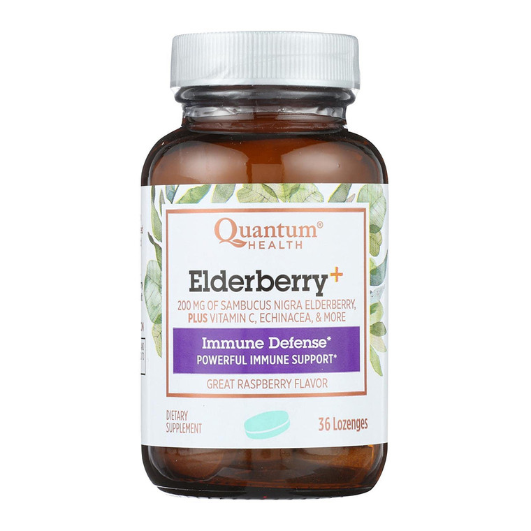 Quantum Health Raspberry Elderberry Immune Defense Lozenges, 36 Ea