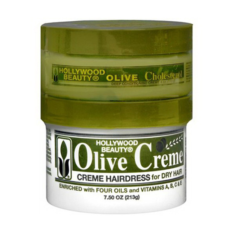 Hollywood Beauty Olive Creme Hair Dress For Dry Hair - 7.5 Oz