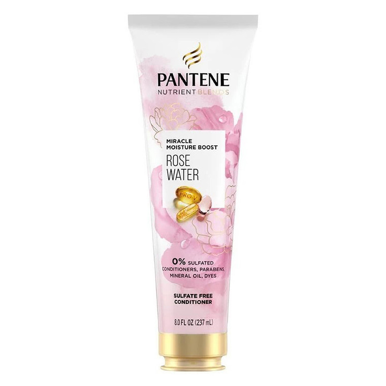 Pantene Pro V Nutrient Blends Miracle Moisture Boost Conditioner, Rose Water, 8 Oz