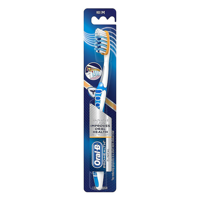 Oral B Pro Health Clinical Toothbrush Medium, 1 Ea