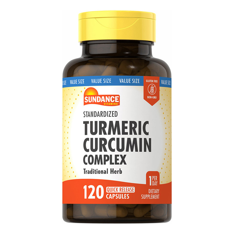 Sundance Turmeric Curcumin Complex Capsules Support Joint Health 120Ea