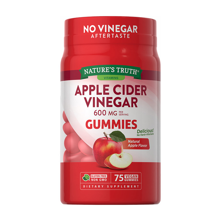 Natures Truth Apple Cider Vinegar 600 Mg Gummies, 75 Ea