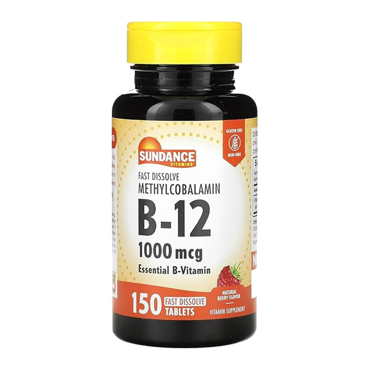Sundance Methylcobalamin Vitamin B 12 1000 Mcg Fast Dissolve Tablets, 150 Ea