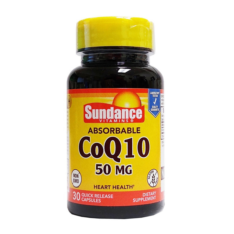 Sundance Vitamins Absorbable CoQ 10 50 Mg Quick Release Capsules, 30 Ea