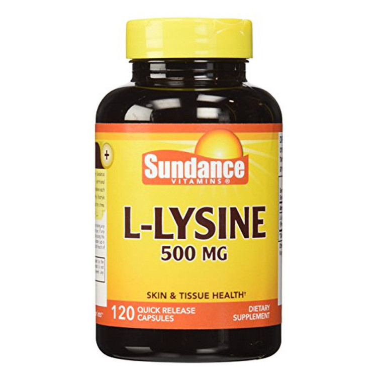 Sundance Vitamins L Lysine 500 Mg Capsules, 120 Ea