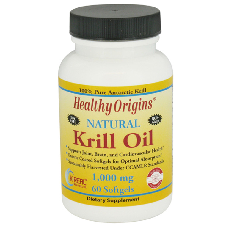 Healthy Origins 1000 Mg Natural Krill Oil Softgels - 60 Ea