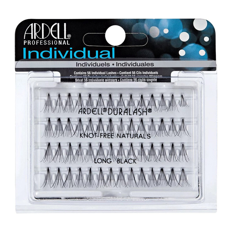 Ardell Professional Individual Knot Free Naturals Long Black False Eyelashes 56Ea