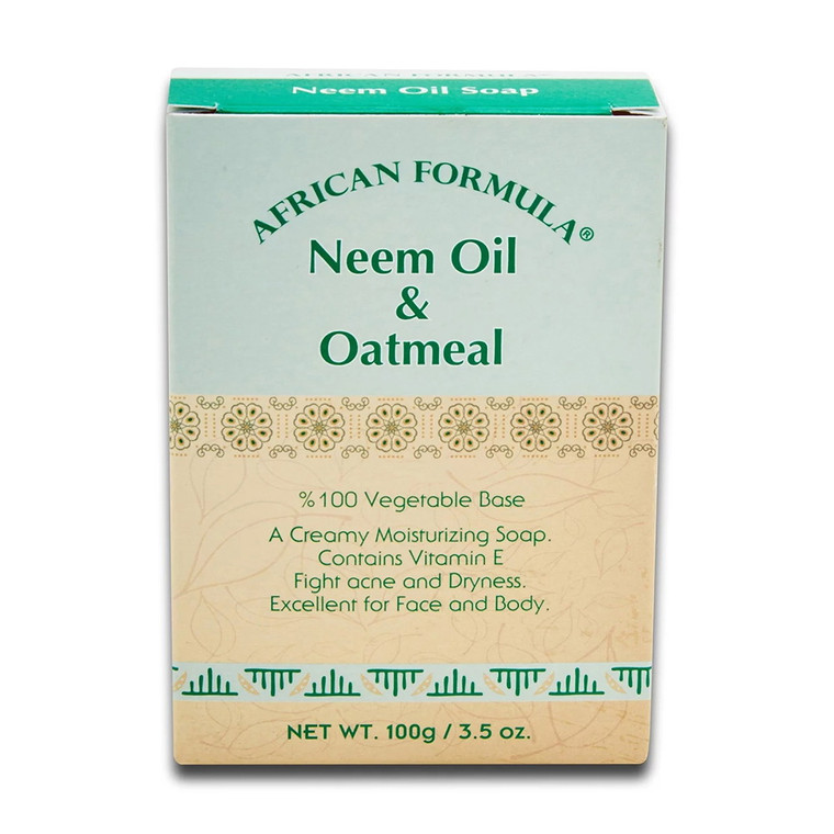 African Formula Neem Oil and Oatmeal Creamy Moisturizing Soap, 3.5Oz