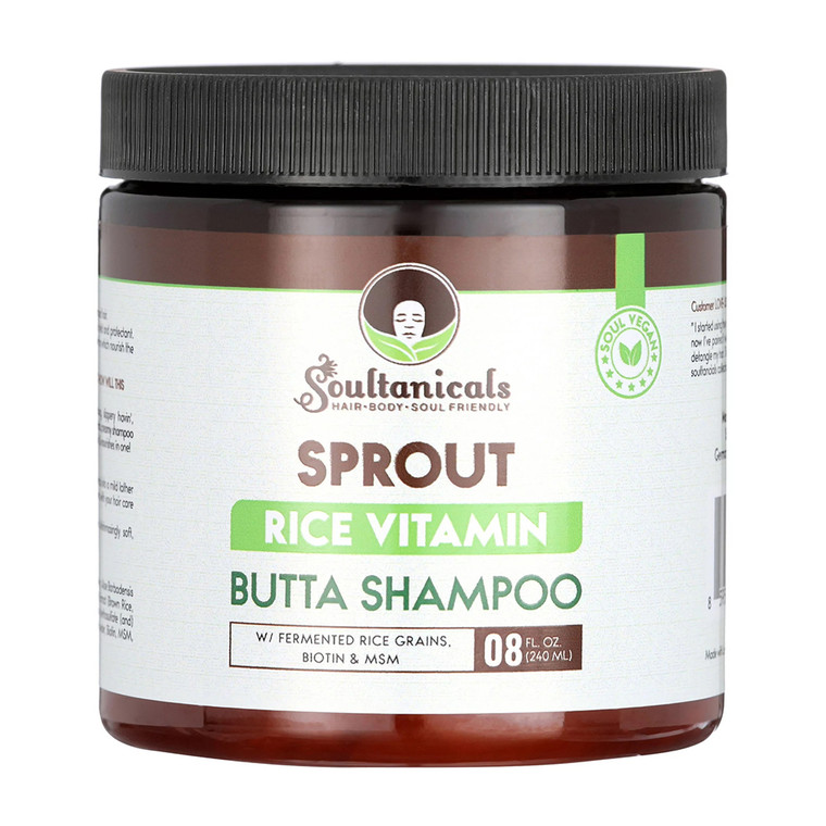 Soultanicals Sprout Rice Vitamin Butta Shampoo, 8 Oz